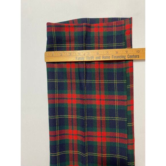 Vintage Lord & Taylor Wool Plaid Pants Size 38 Red Blue GreenTartan Style - Picture 8 of 8